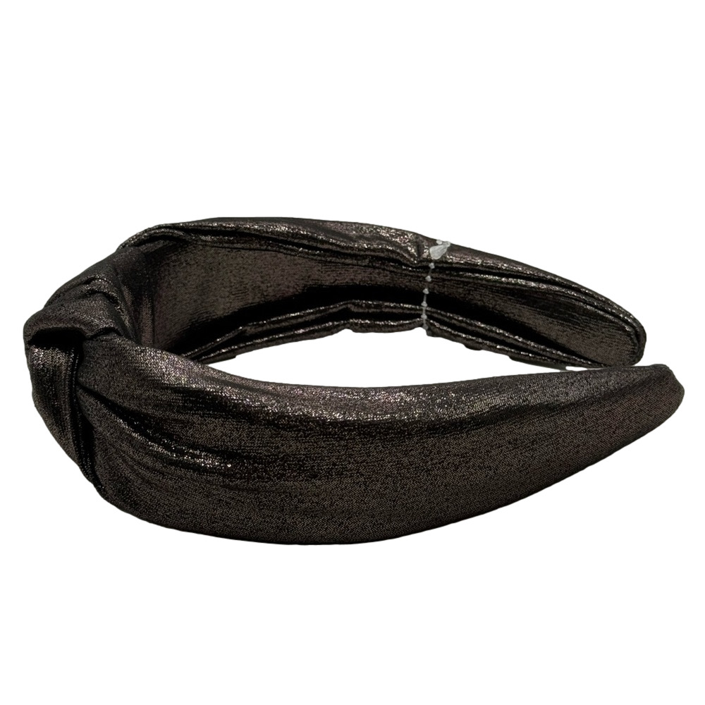 Black Metallic Knot Headband - NWT - Picture 3 of 5
